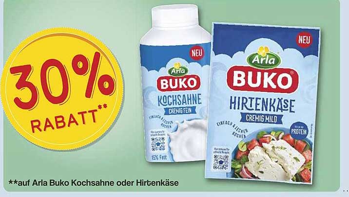 Arla Buko Kochsahne oder Hirtenkäse