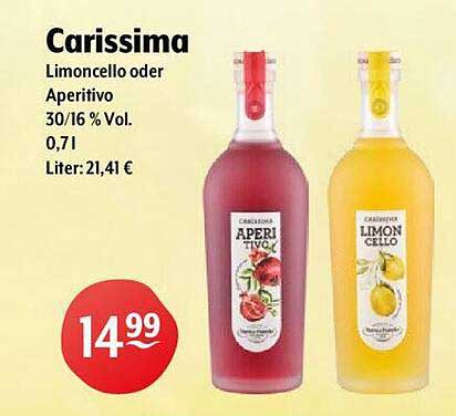 Carissima Limoncello oder Aperitivo