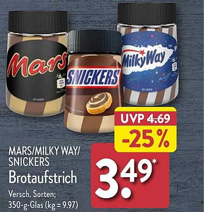 MARS/MILKY WAY/SNICKERS Brotaufsrich