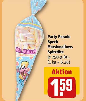 Party Parade Speck Marshmallows Spitztüte