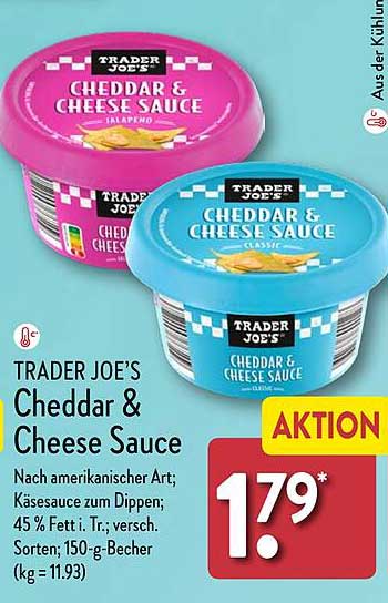 TRADER JOE’S Cheddar & Cheese Sauce