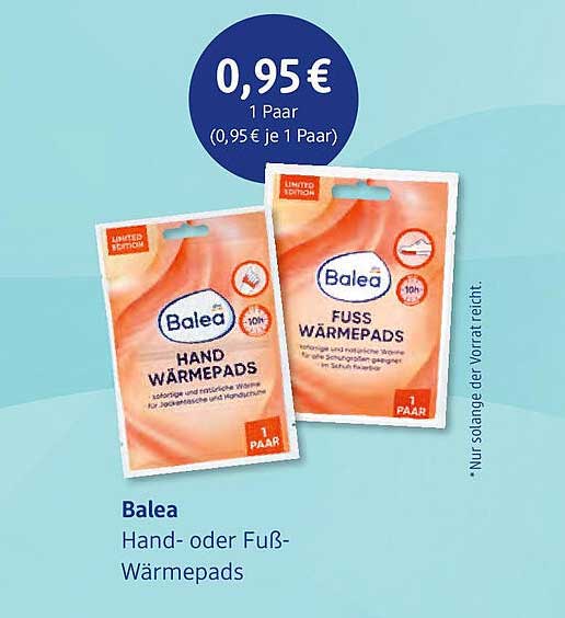 Balea Hand- oder Fuß-Wärmepads