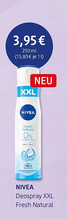 NIVEA Deospray XXL Fresh Natural