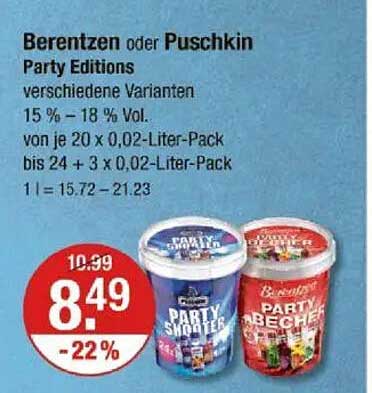 Berentzen oder Puschkin Party Editions