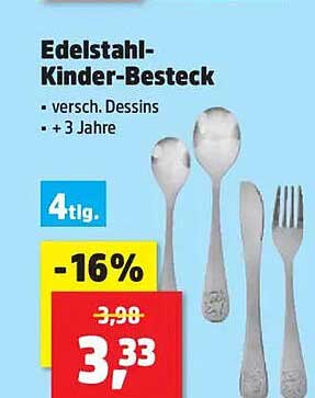 Edelstahl-Kinder-Besteck