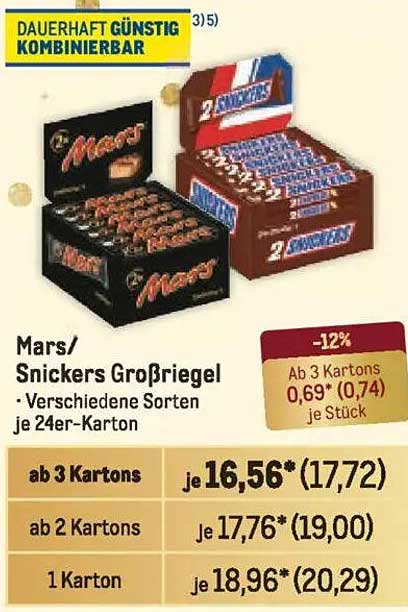 Mars/ Snickers Großriegel