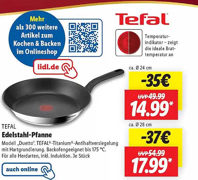 Tefal Edelstahl-Pfanne