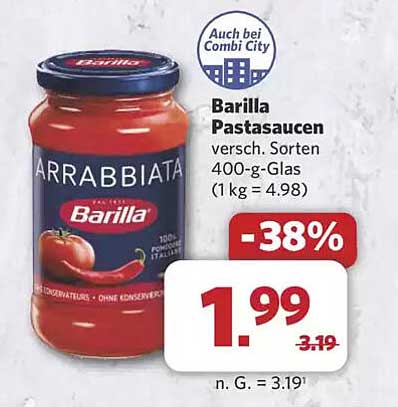 Barilla Pastasaucen versch. Sorten