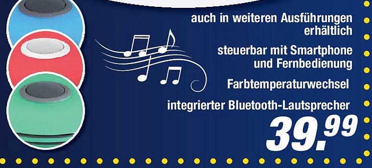 integrierter Bluetooth-Lautsprecher