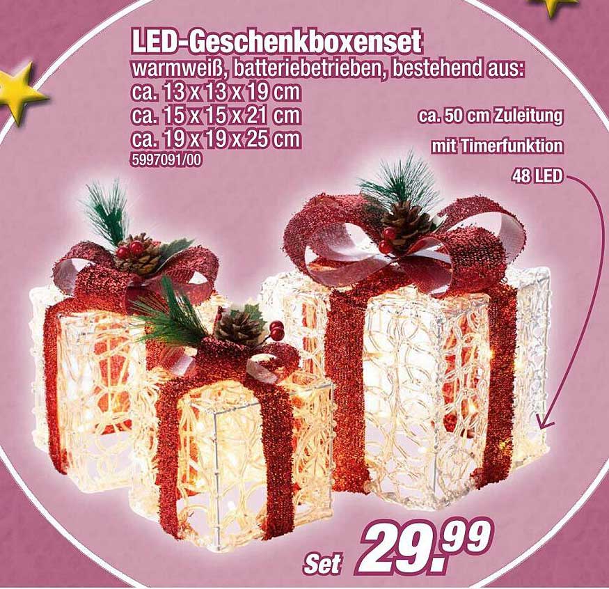 LED-Geschenkboxenset