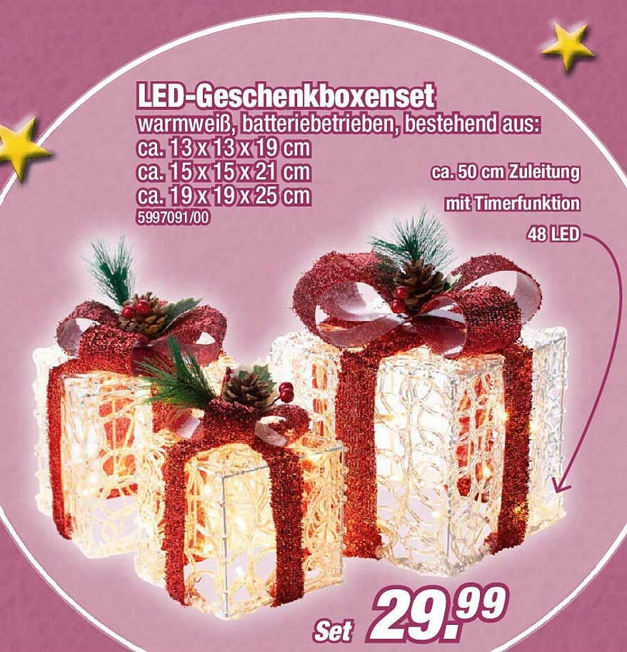 LED-Geschenkboxenset