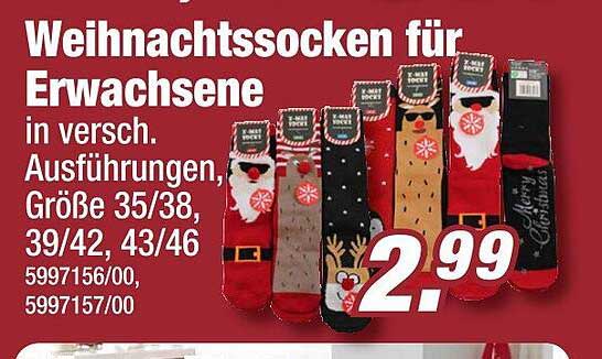 Weihnachtssocken für Erwachsene