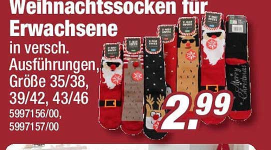 Weihnachtssocken für Erwachsene