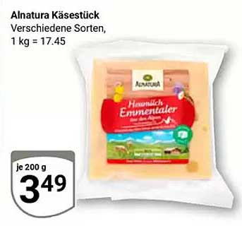 Alnatura Käsestück Emmentaler