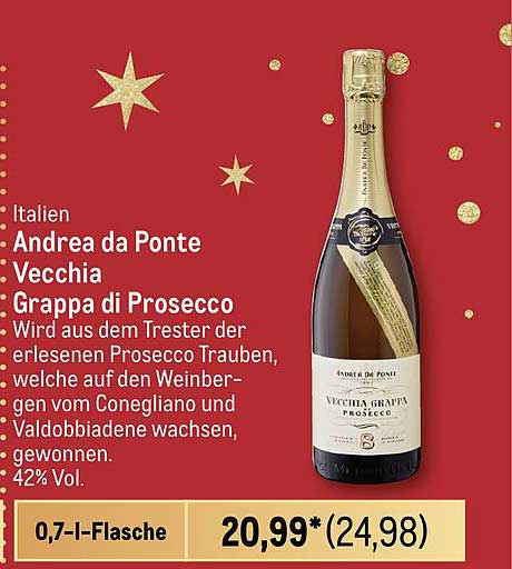 Andrea da Ponte Vecchia Grappa di Prosecco