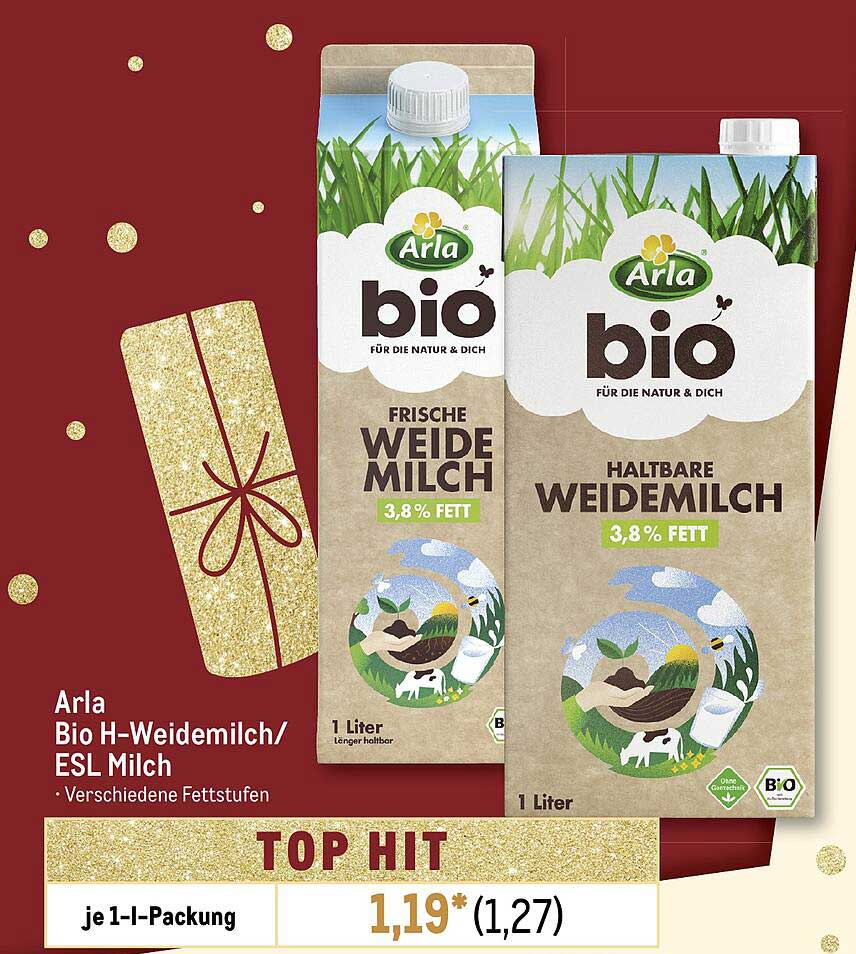 Arla Bio H-Weidemilch/ESL Milch