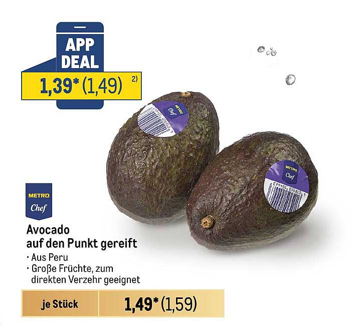 Avocado auf den Punkt gereift