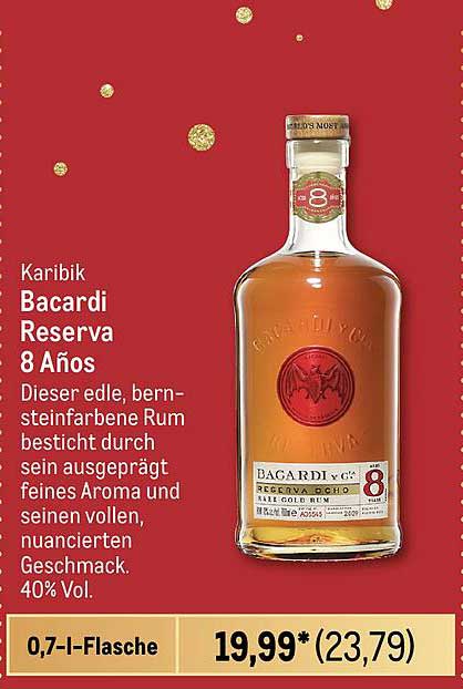 Bacardi Reserva 8 Años