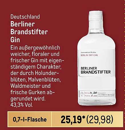 Berliner Brandstifter Gin