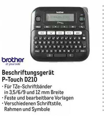 Beschriftungsgerät P-Touch D210