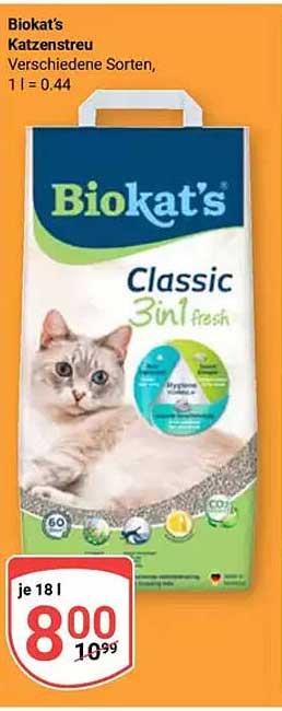 Biokat's Classic 3in1 fresh Katzenstreu