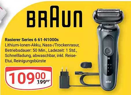 BRAUN Rasierer Series 6 61-N1000s