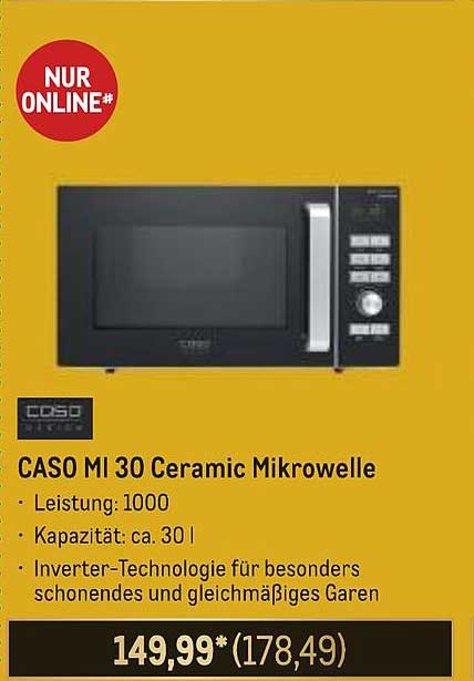 CASO MI 30 Ceramic Mikrowelle