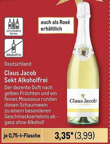 Claus Jacob Sekt Alkoholfrei