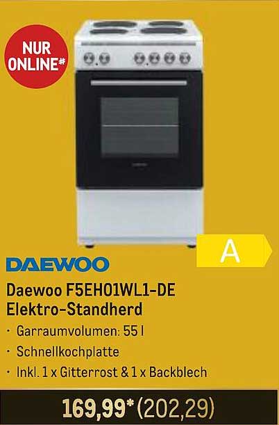 Daewoo F5EH01WL1-DE Elektro-Standherd