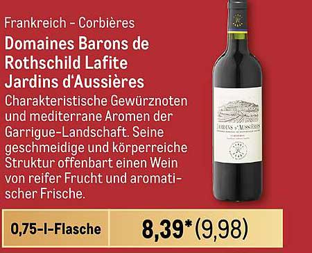 Domaines Barons de Rothschild Lafite Jardins d'Aussières