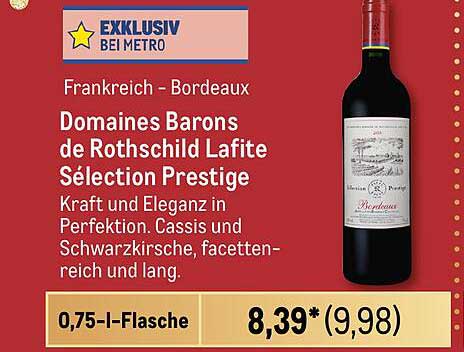 Domaines Barons de Rothschild Lafite Sélection Prestige