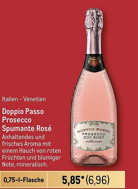 Doppio Passo Prosecco Spumante Rosé