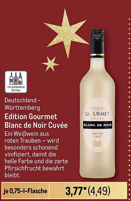 Edition Gourmet Blanc de Noir Cuvée