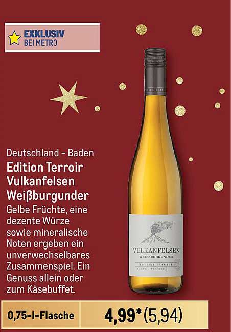 Edition Terroir Vulkanfelsen Weißburgunder