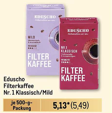 Eduscho Filterkaffee Nr. 1 Klassisch/Mild