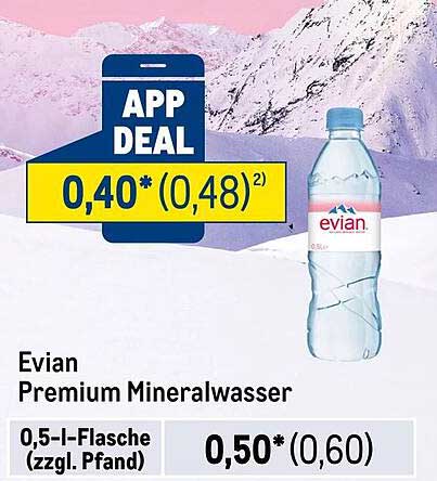 Evian Premium Mineralwasser