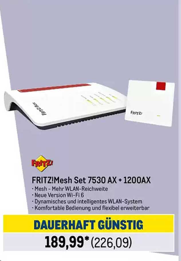 FRITZ!Mesh Set 7530 AX + 1200AX