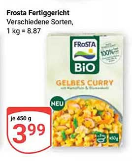 Frosta Fertiggericht Gelbes Curry