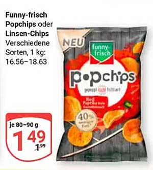 Funny-frisch Popchips oder Linsen-Chips