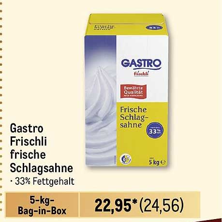 Gastro Frischli frische Schlagsahne