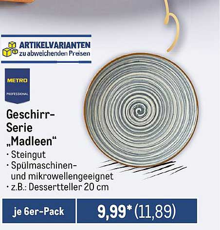 Geschirr-Serie „Madleen“