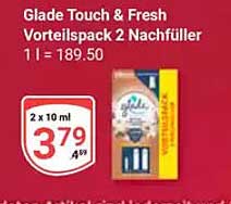 Glade Touch & Fresh Vorteilspack 2 Nachfüller