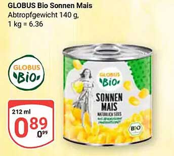 GLOBUS Bio Sonnen Mais