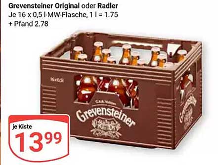 Grevensteiner Original oder Radler