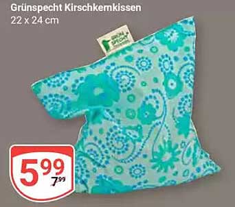 Grünspecht Kirschkernkissen