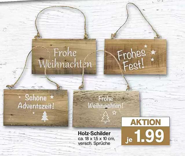 Holz-Schilder