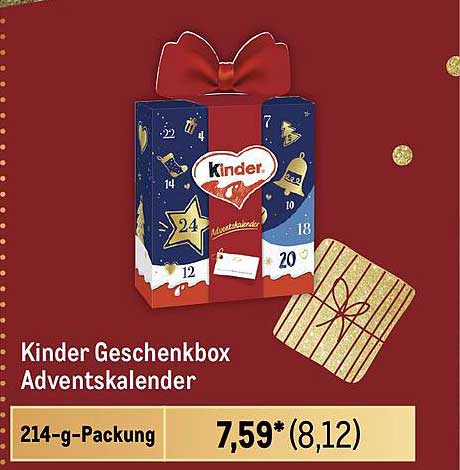 Kinder Geschenkbox Adventskalender