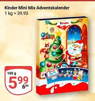 Kinder Mini Mix Adventskalender