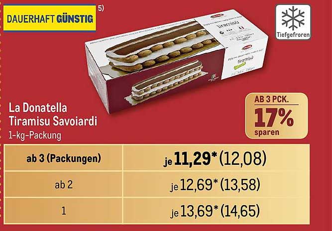 La Donatella Tiramisu Savoiardi