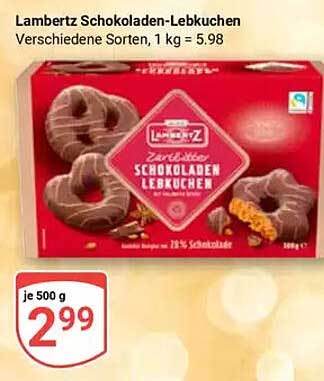 Lambertz Schokoladen-Lebkuchen